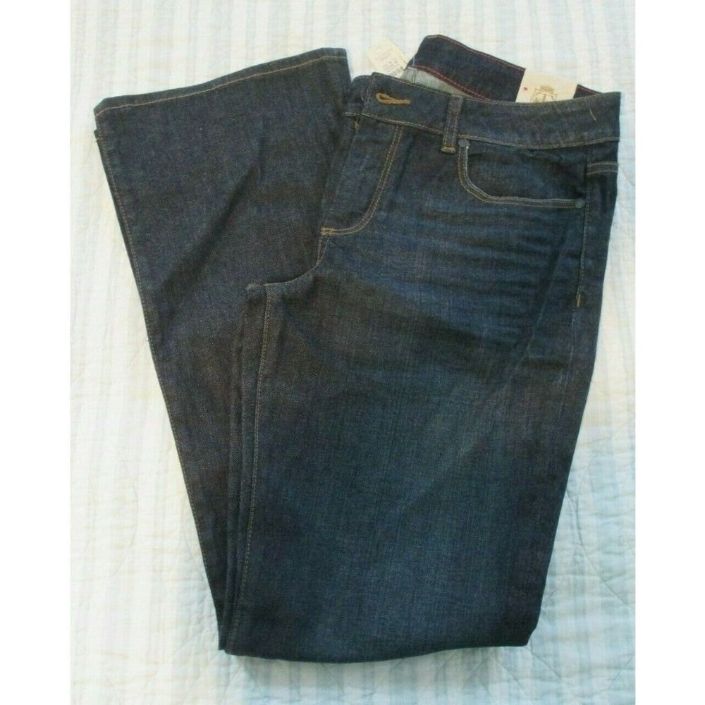 Talbots Signature Boot Cut Dark Stone Wash Denim Jeans New With Tags $89.50 MSRP